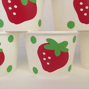 Strawberry Party Snack Cups, Strawberry Birthday Cups,strawberry Party ...