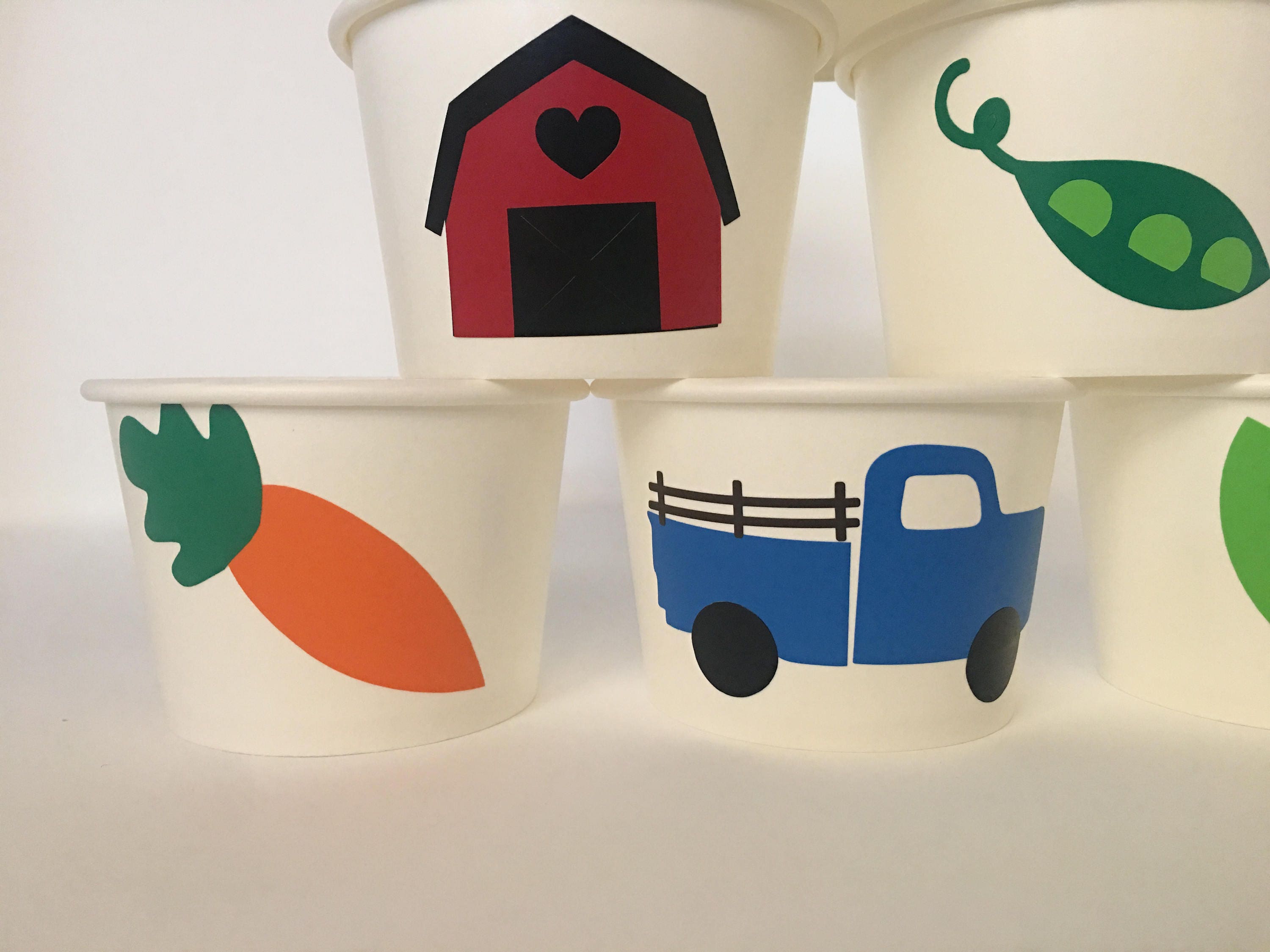 Farmers Market Party Cupsfarm Party Cups Farm Birthday - Etsy