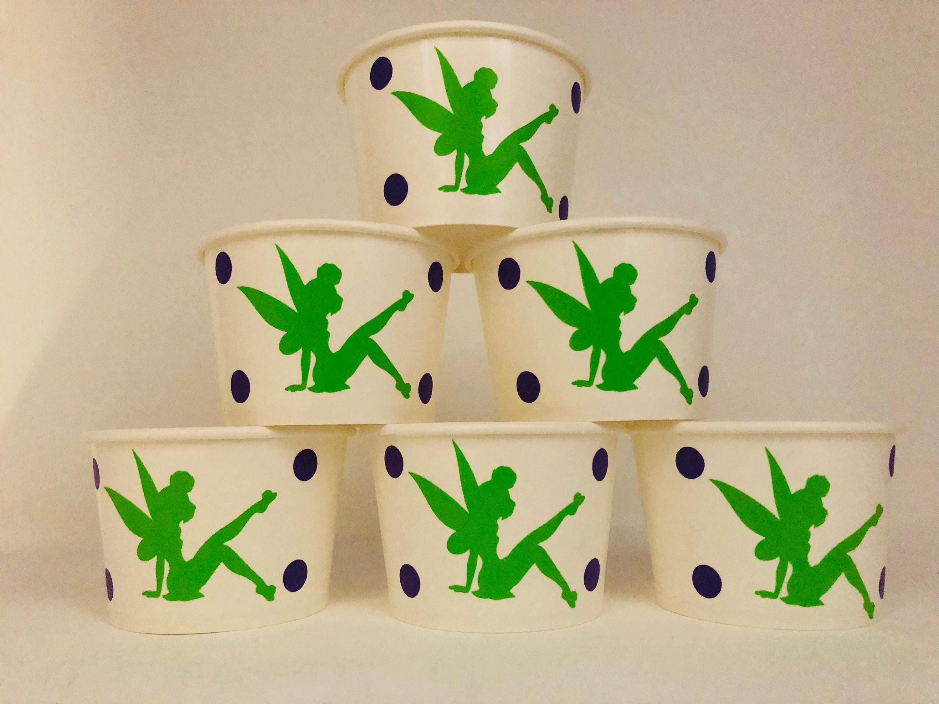 Tinkerbell party snack cups Fairy party snack cups Etsy