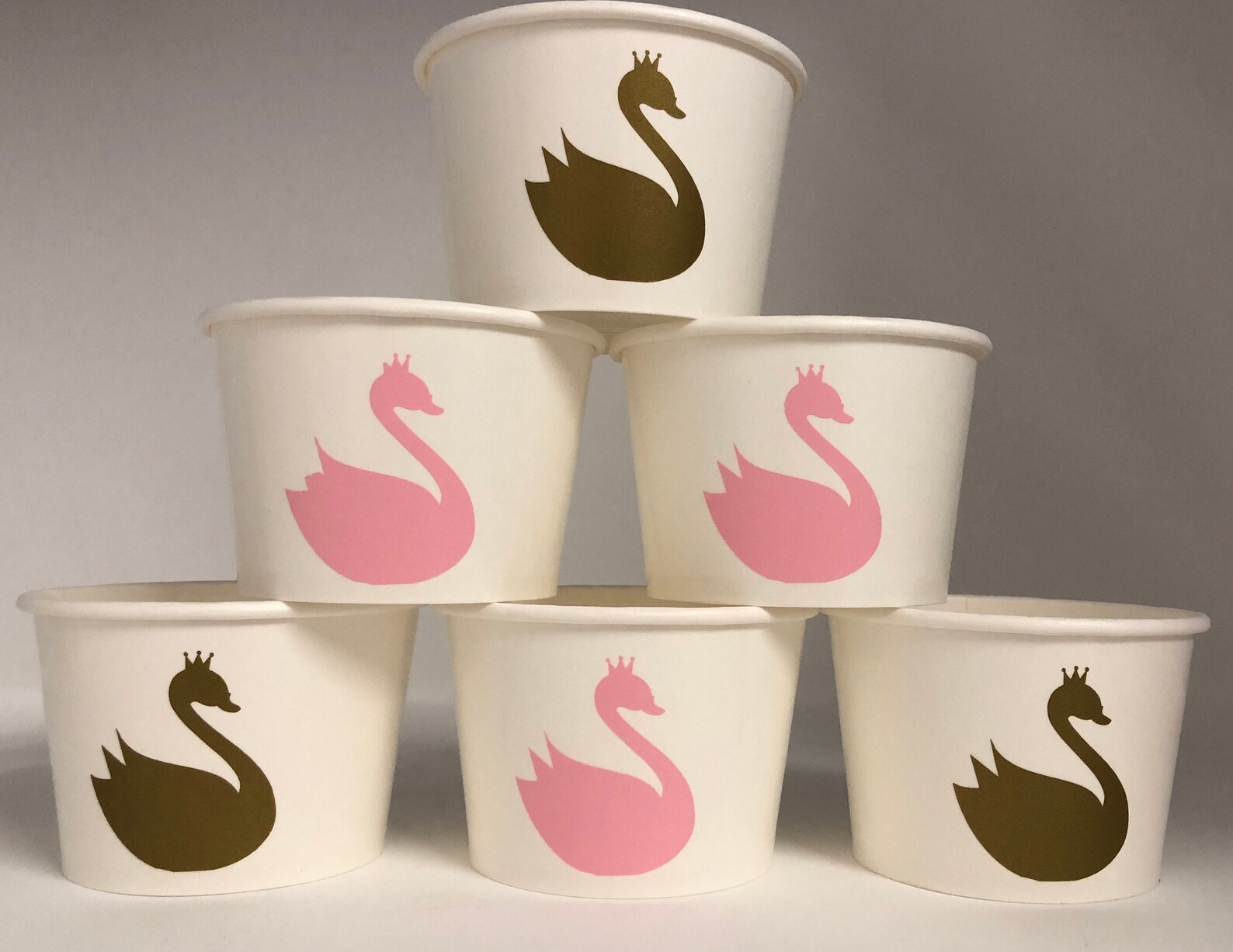 Swan Party Cups Swan Birthday Party Snack Cups Swan Baby | Etsy