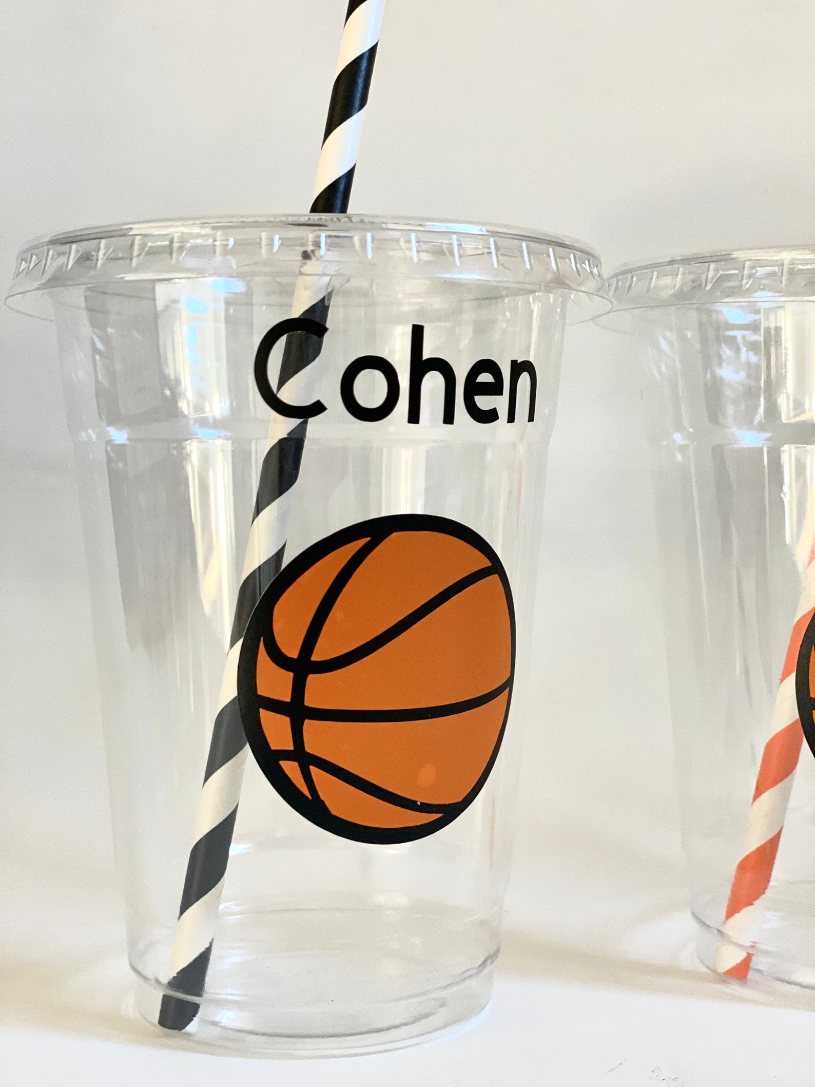 Basketball Party Cups Basketball Birthday Party Cups Etsy
