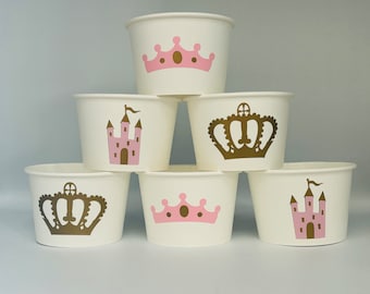 Princess Party Snack Cups, Princess Birthday, Royal Birthday Party, Royal Party, Party Favors, Princess Party Supplies, Once Upon a time