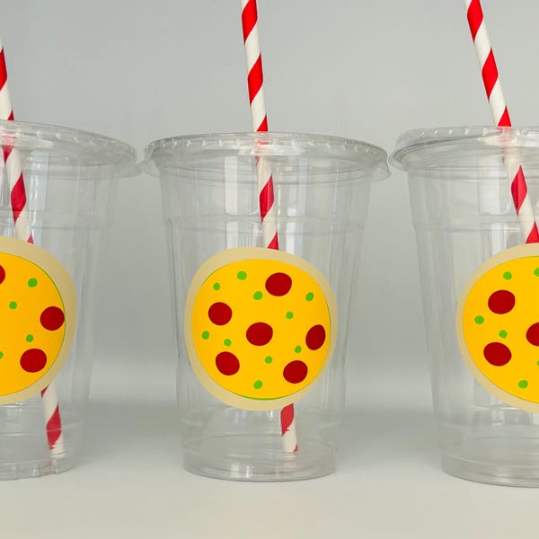 Tasses de fête avec pizza, Tasses de fête de chef, Cuisine de tasses de fête, Fête d'anniversaire de chef, Fête d'anniversaire de pizza, Cuisine d'anniversaire, Articles de fête, Jetables