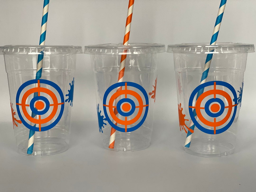 Dart Party Cups, Paintball Birthday Party, Target Shooting Party