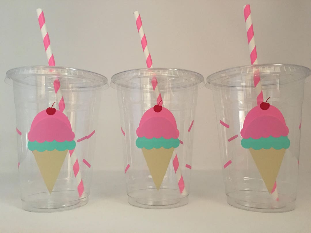 Ice Cream Party Cup, Ice Cream Birthday Party, Ice Cream Party Supplies