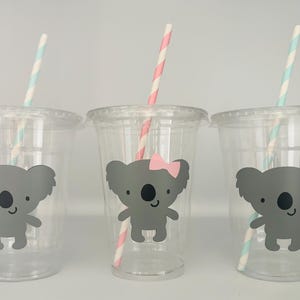 Koala Party cups, Koala Birthday Party Cups, Koala Baby Shower, Koala Party Favors, Koala Party Supplies, Koala Bear Party cups, Koala