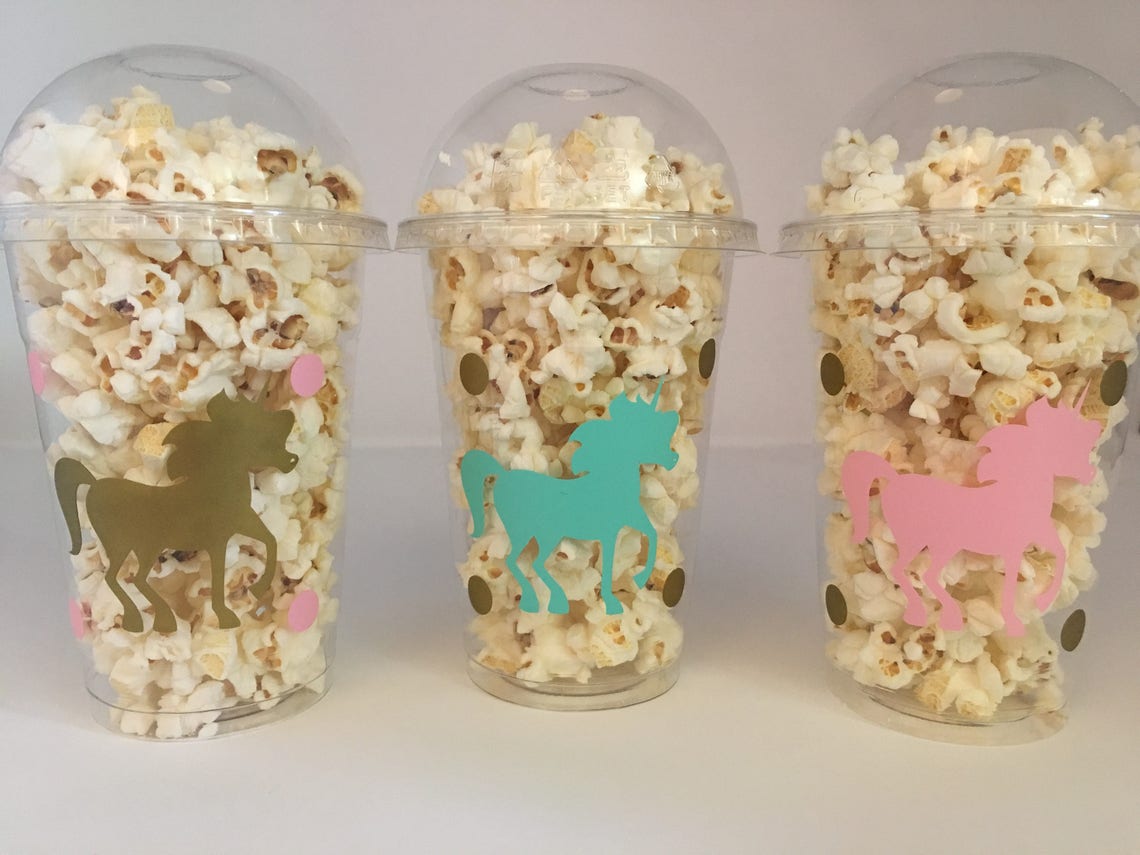 Unicorn Party Favor Cups Unicorn Birthday Party Favors Etsy
