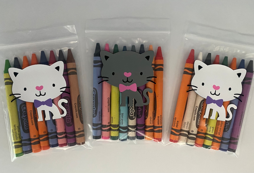 Cat Party Favors, Kitten Party Favors, Cat Birthday Party Favors, Adopt