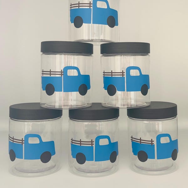 Blue Truck Party Favors, Farm Truck Party, Party Containers, 1st Birthday, Baby Shower, Blue Truck Gift boxes, First Birthday, On the farm