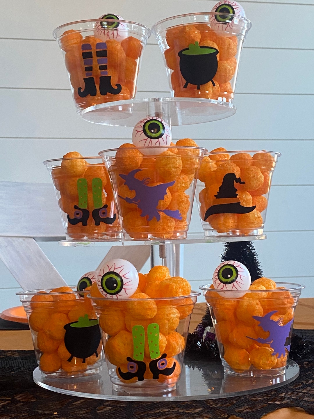 Witches Party Cups Halloween Party Snack Cups Pumpkin Party Etsy