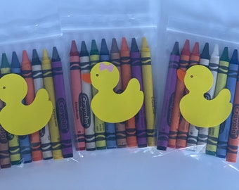 Rubber Duck Party Favors, Rubber Duck Birthday Party, Party Favors, Party Supplies, Coloring favors, Splish Splash,  Baby shower