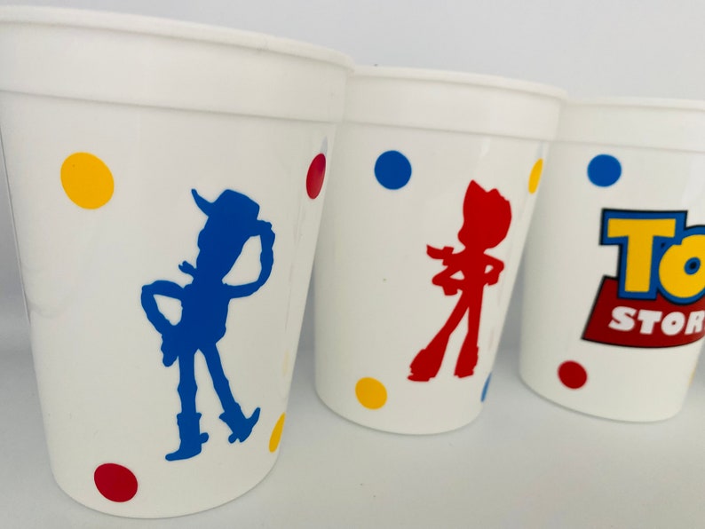 Toy Story Party Reusable Cups Toy Story Birthday Cups Woody - Etsy