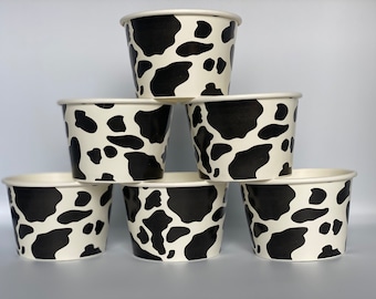 Cow Party Snack Cups, Cow Birthday Party Snack Cups, Farm Party Snack cups, Farm Birthday Party, Cow Party Favors