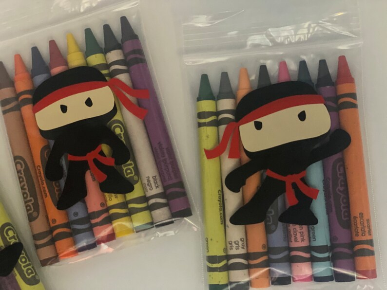 Ninja Party Favors Ninja Birthday Party Supplies Karate Etsy