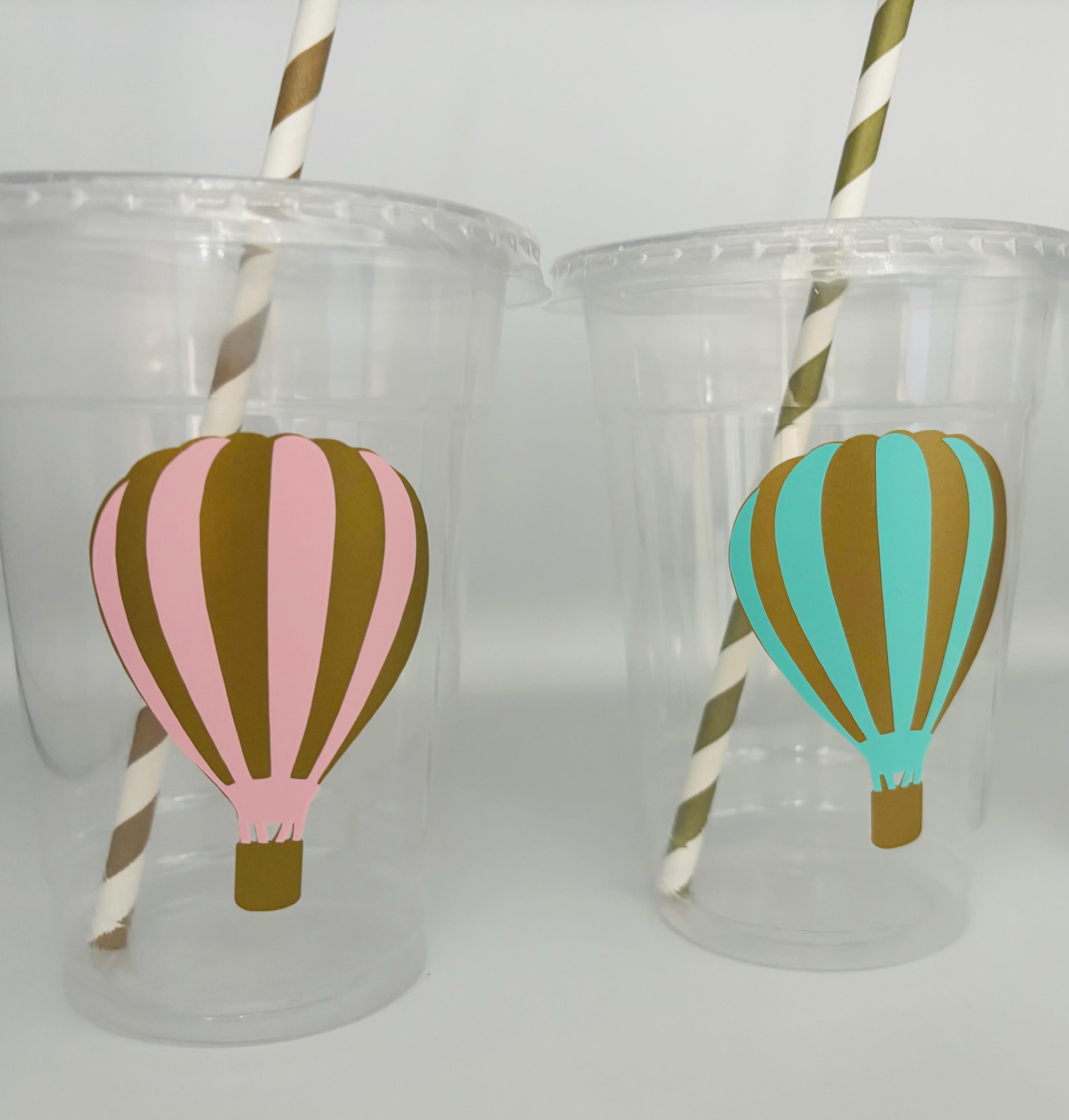 Hot Air Balloon Party Cups, up up and Away Baby Shower Cups, up up up ...