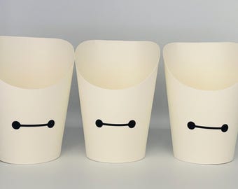 Vasos para refrigerios de Big Hero 6, fiesta de cumpleaños de Big Hero 6, vasos para refrigerios de Baymax, artículos para fiestas de Big Hero 6, recuerdos de fiesta de Baymax