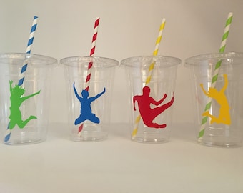 Jump Party Cups, Jump House party, Trampoline Party, Jump Birthday,Jump Party Favors, Jump Party Supply,Disposable