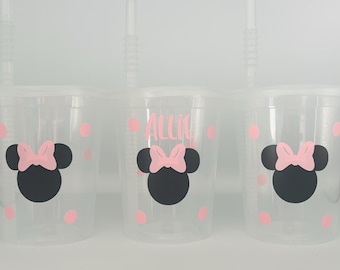 Minnie Mouse Party Cups, Minnie Mouse Party Favors, Mickey Mouse Party Cups, Mickey Mouse Party Favors, pink Minnie Party, Pink Minnie Party