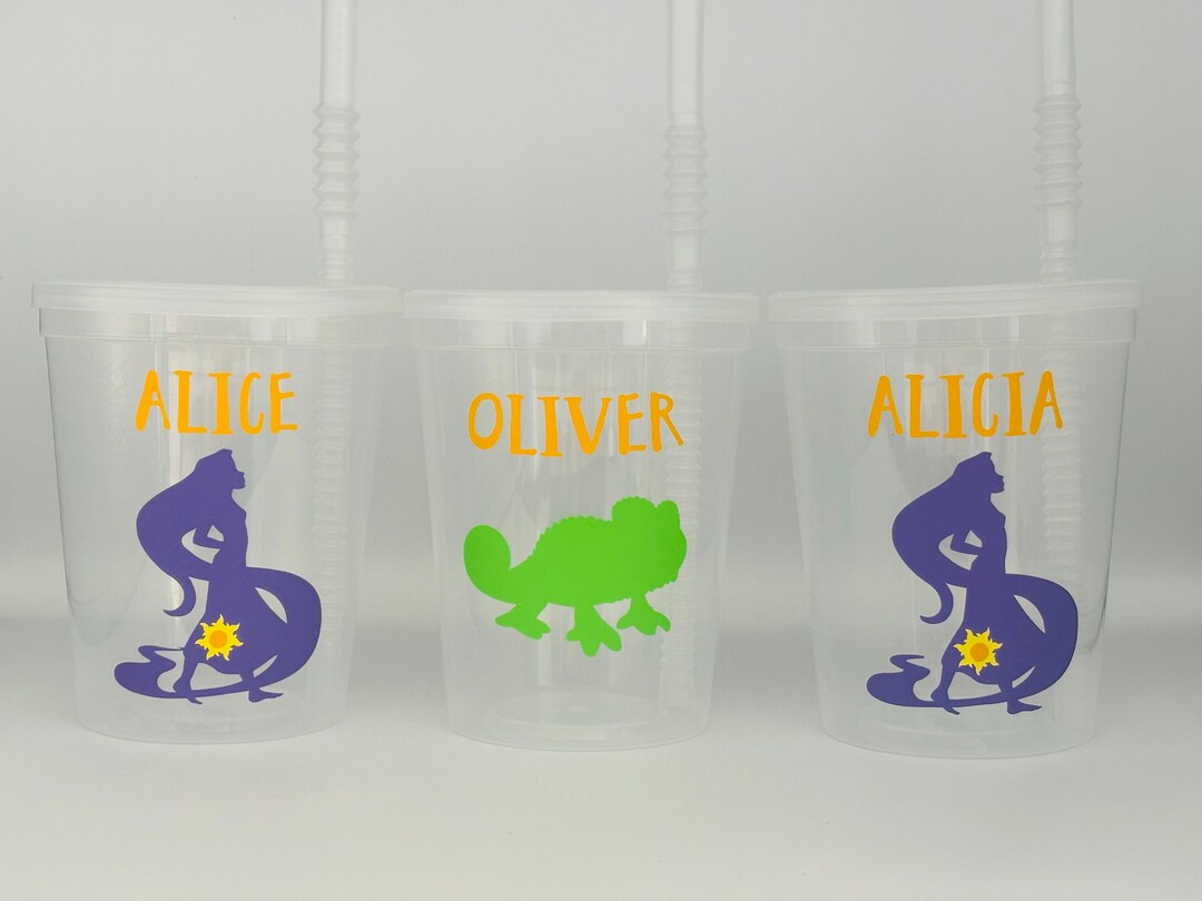 Tangled Party Cups, Rapunzel Party Cups, Tangled Birthday Party ...
