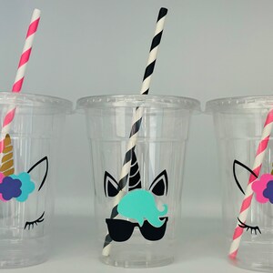 Unicorn Eyelash Party Cups, Eyelash Unicorn Party Cups, Unicorn Eyelash Birthday Party Cups, Unicorn Baby Shower, Unicorn favors, Eyelash