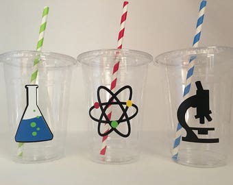 Scientist Party Cups, Mad Scientist Party cups, Science Party Cups, Scientist Birthday Party Cups,Scientist baby Shower,Science Party supply