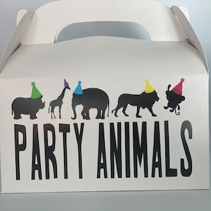 Safari Party Favors, Party Animal Party Box, Animal Baby Shower, Party Animal Birthday, Born to be wild,Party Animal party Supplies