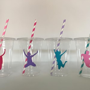 Jump Party Cups, Jump Birthday Party Cups, Jump House Party Cups, Jump House Birthday Party Cups, Jump Party Favors, Trampoline Party cups