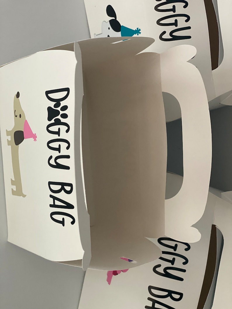 Puppy Birthday Party Dog Party Favors Doggy Bag Favor Box Etsy