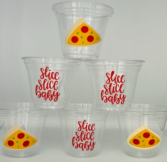 Slice Slice Baby, Pizza party Snack Cups, Chef Party, Slice of fun, Pizza Birthday Party Snack Cups, Pizza Party Favor, Pizza party supplies