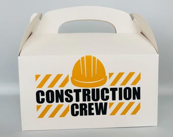Construction Party Favor Boxes, Construction Birthday Party, Construction Party favors, Construction Party Bags, Construction party supplies