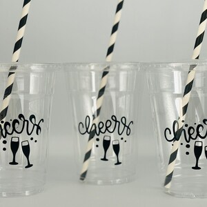 New Years Party Cups, New Years Birthday Party,  New Years Party Supplies, Cheers to the new Year. 2023 party cups,New Years Countdown party