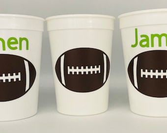 Football Party Cups, Football birthday Party cups, Football Party Supplies, Sports Party Cups, Sports party supplies