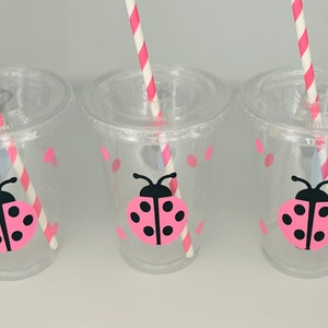 Lady Bug Party Cups, Lady Bug Birthday Party Cups, Bug Party, Insect ...