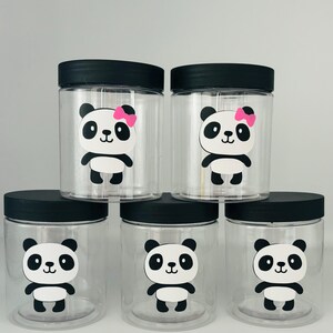 Panda Party Favors, Panda party containers, Panda baby shower, Panda Birthday Party, Girl Panda, Boy Panda, Party Favor Containers