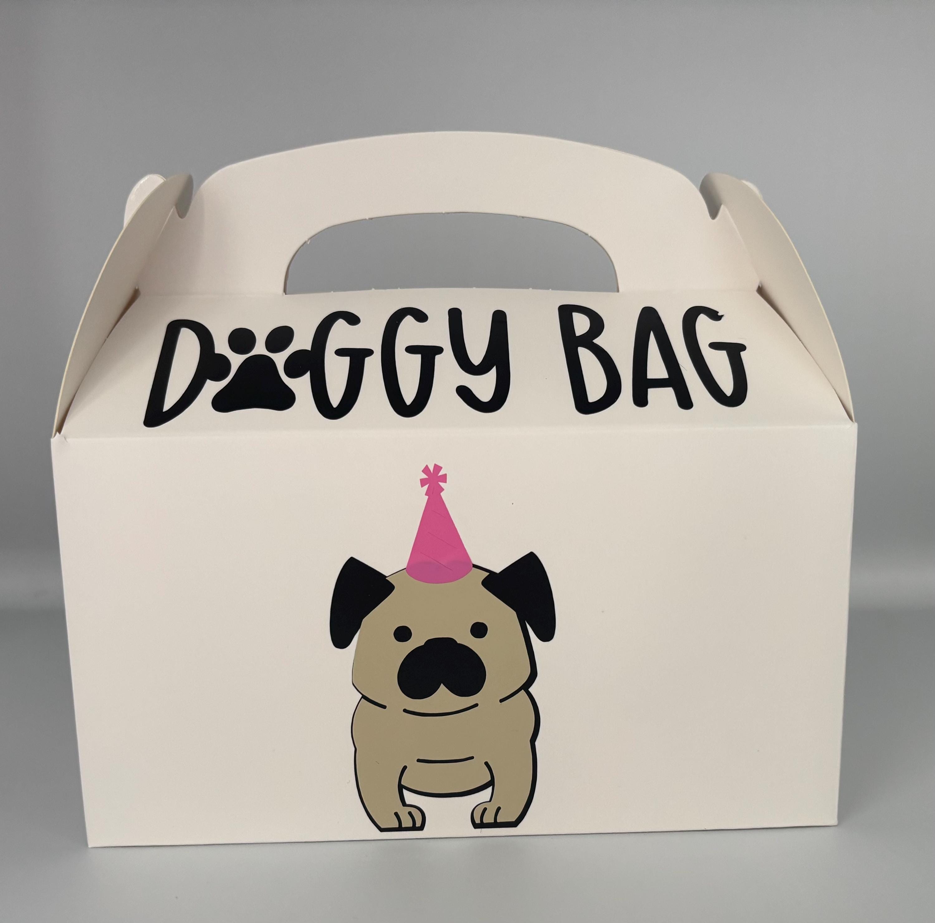 Pug birthday Party, Dog party Favors, Doggy bag, favor box, Puppy party supplies,Puppy Party Favor bags, Dog Party favor bags