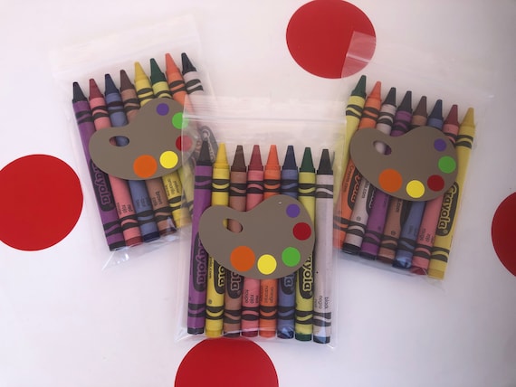 Paint Party Favors, Paint Birthday Party Crayons, Art Party Favors, Artist  Party Cups, Paint Birthday Party Cups, Artist Party, Crayons 