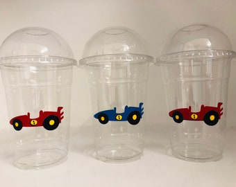 Race Car Party Cups, Racing Party Cups, Race Car Birthday Party, Racing Birthday party, Race Care Baby Shower, Race Car party favors, Racing