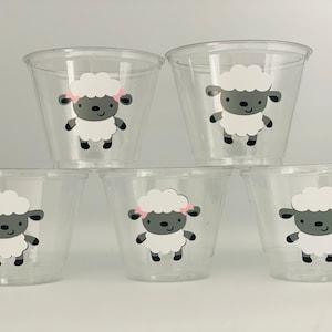 Sheep Party Snack Cups,  Sheep Birthday Party, Sheep Baby Shower, Sheep Party Supplies, Farm Party Cups, Farm Party Supplies, Sheep baby