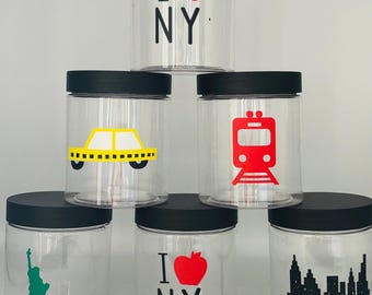 New York Party Favors, New York Birthday party Container, New York Baby Shower, New York Supplies, Big City Party Cups, The Big Apple