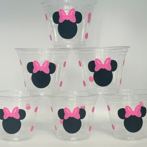 Minnie Mouse Party Cups, Pink Minnie Mouse, Pink Minnie Party Supplies, Minnie Mouse tableware, Minnie Party Supplies