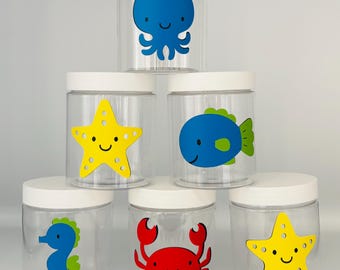 Under the Sea Party, Ocean Party Favors, Under the sea baby shower, Fish Party Favor, Octopus party, Sea Animal Party Cups, Beach Party cups