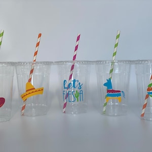 Fiesta Party Cups, Fiesta Birthday Party Cups, Fiesta Party Supplies, Cinco De Mayo Cups, Lets Fiesta, Disposable, First Fiesta, Uno