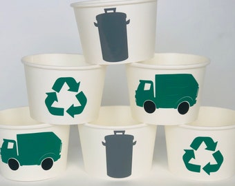 Garbage Truck Party, Garbage Truck Birthday, Trash Party, Garbage Party Favors, Garbage Truck Favors, Garbage Truck Baby Shower,Disposable