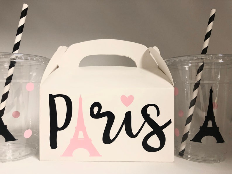 Paris gift box Paris Party gift Bon Voyage Favors,Paris Party Supplies Paris favors Paris Birthday Party favors Paris Party Favor Boxes