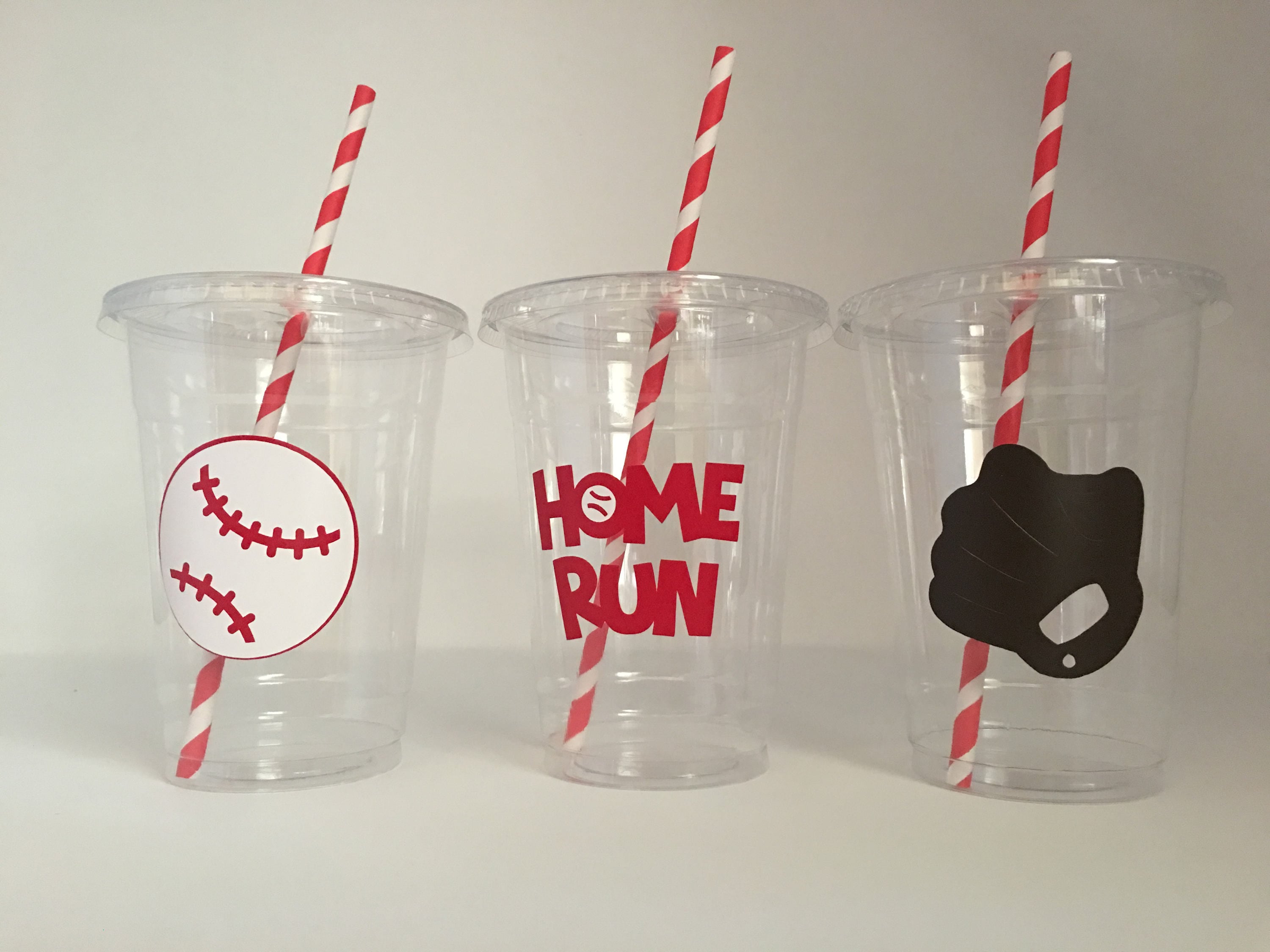 Baseball Party Cups Sports Party Cups Baseball birthday Etsy