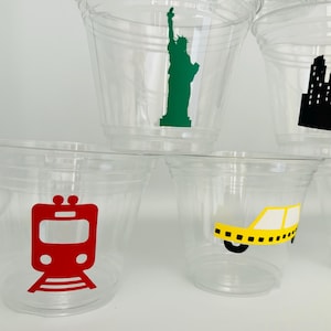 New York Party Cups, New York Birthday Party Cups, New York Baby Shower ...