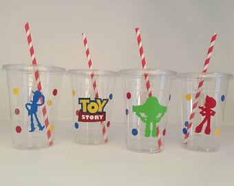 Toy Story Party cups, Toy Story Birthday Party, WoodyParty, Jessie Birthday Party, Toy Story Party Favors, Toy Story baby shower, Disposable
