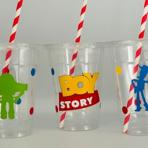 Boy Story Party cups, Toy Story Baby Shower, Boy Story Baby Shower, Girl Story, Toy Story supplies, Party Favors, baby shower, Disposable