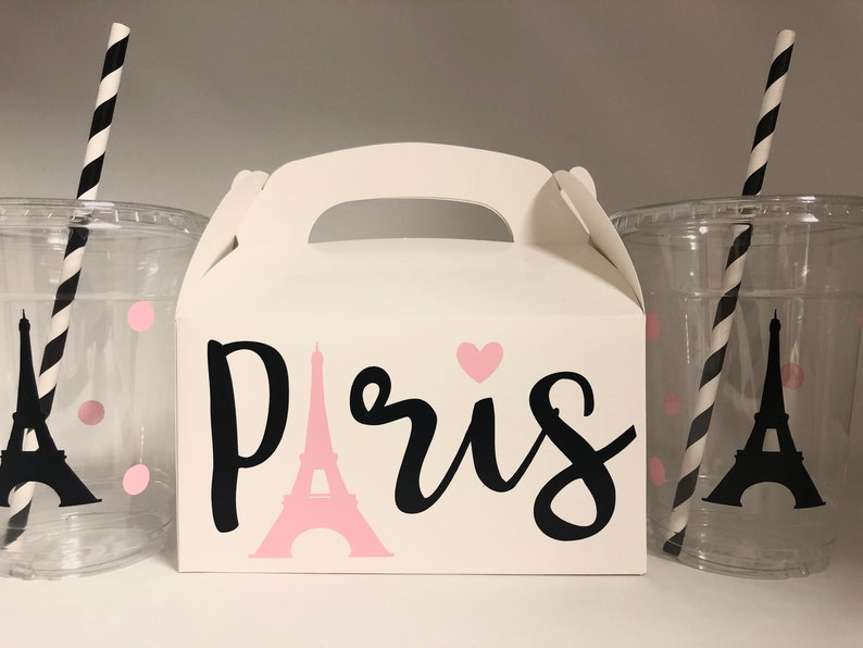 Paris gift box Paris Party gift Bon Voyage Favors,Paris Party Supplies Paris favors Paris Birthday Party favors Paris Party Favor Boxes