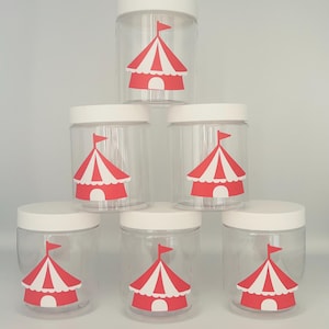 Circus Party Favors, Circus Party favor, Reusable Circus Party Containers, Carnival Party Favors, Carnival Party Cups, Circus Party Supplies